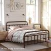 Pipe Metal Bed Frame with Headboard and Footboard